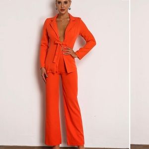 Orange two piece set.